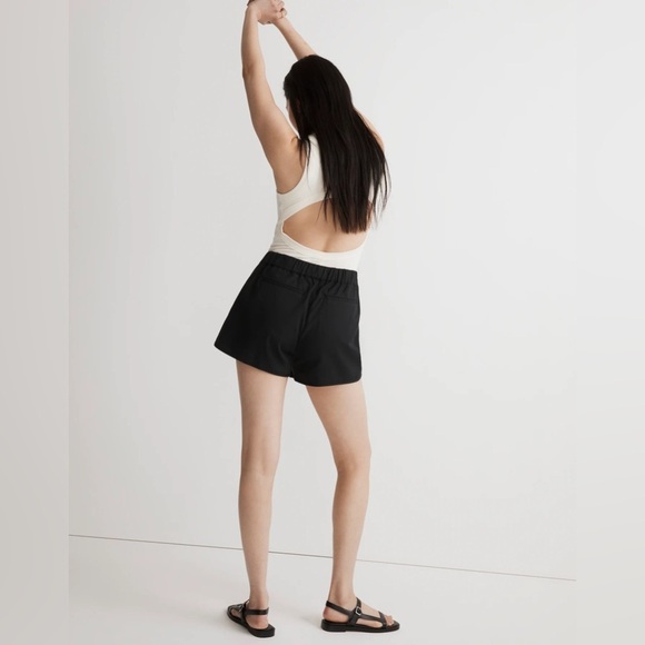 Madewell Women’s High Rise Pull On Shorts in Black Size L - Picture 6 of 14